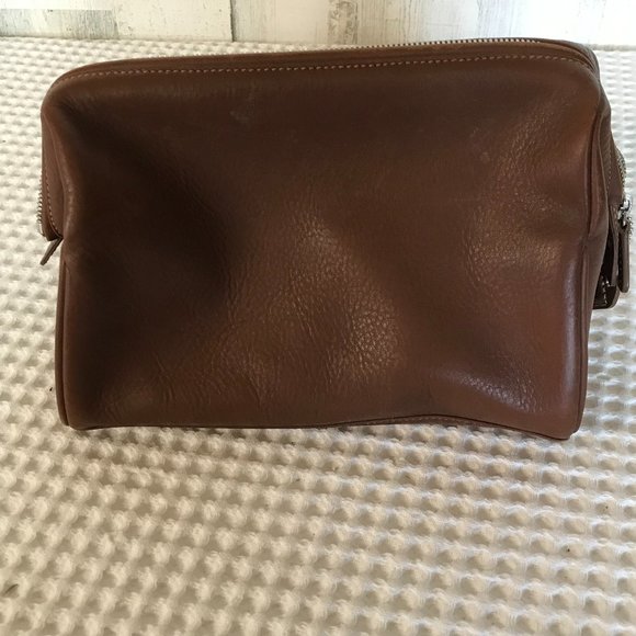 Coach Bags Coach Mens Brown Leather Toiletry Bag Poshmark